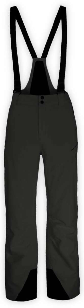 Boulder Gear Dispatch Removable Bib Pant 2022 - Black bib with black suspenders and black buttons on back.