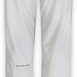 Boulder Gear Women's Journey Insulated Pant 2023 - White snow pants with a zippered pocket on the right thigh and adjustable Velcro straps at the waist.