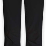 Boulder Gear Ladies Journey Insulated Pant 2024 - Black insulated ski pants with a slight sheen to the fabric, featuring three black buttons on the waistband.