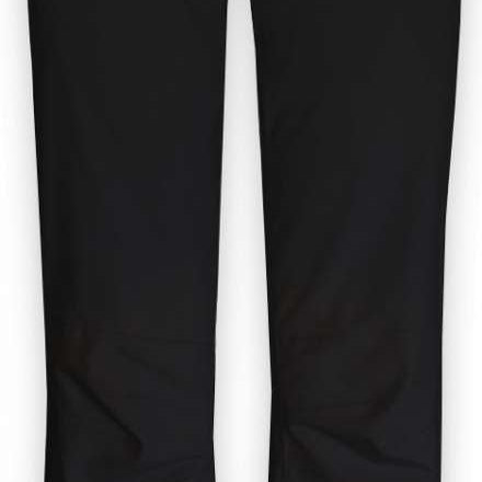 Boulder Gear Ladies Journey Insulated Pant 2024 - Black insulated ski pants with a slight sheen to the fabric, featuring three black buttons on the waistband.
