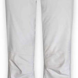Boulder Gear Ladies Journey Insulated Pant 2024 - White snow pants with black logo on left leg and two zippered pockets on right side.