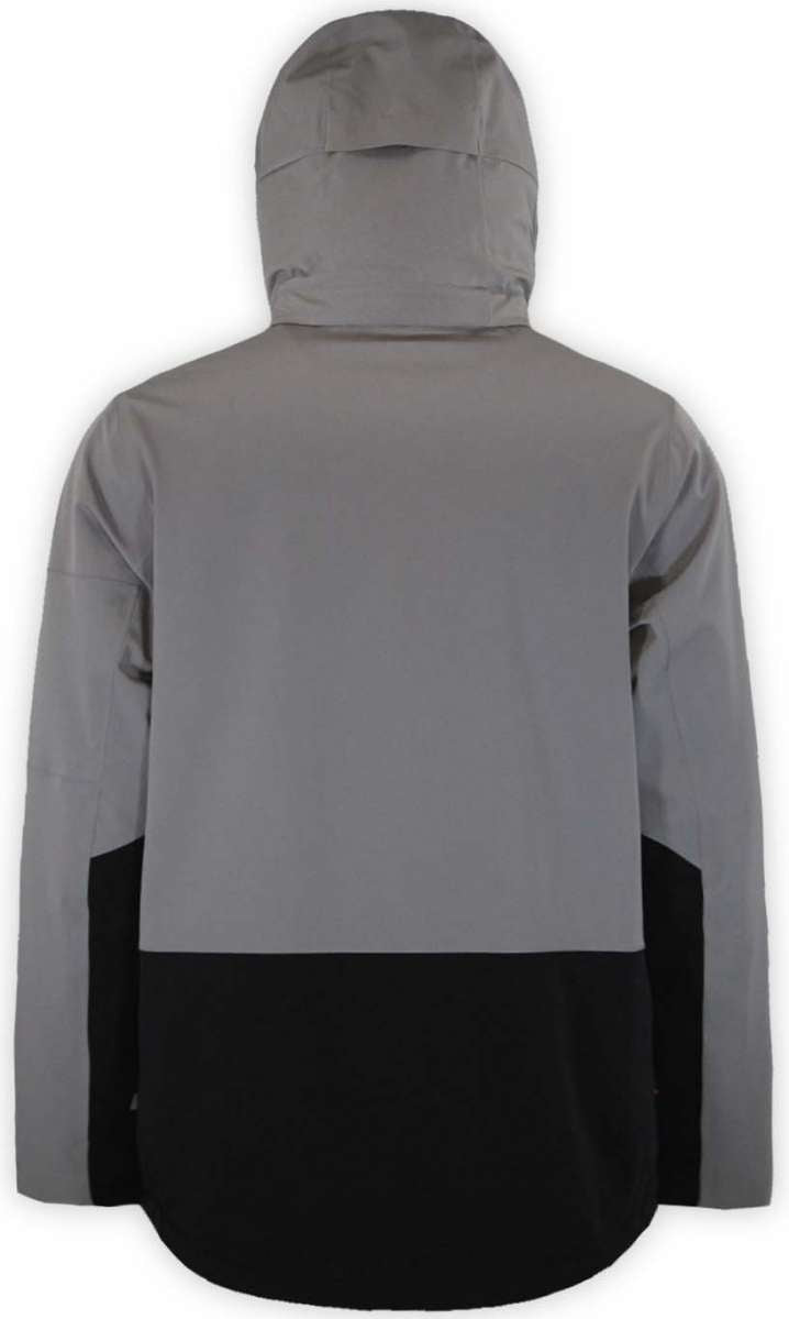 Boulder Gear Volt Tech Insulated Jacket 2022-2023 - A gray jacket with a black stripe across the bottom and a hood.