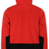 Boulder Gear Volt Tech Insulated Jacket 2022-2023 - A red and black insulated jacket with a hood, featuring a zippered front and two side pockets.