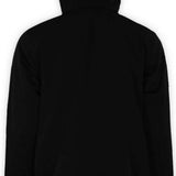 Boulder Gear Volt Tech Insulated Jacket 2022-2023 - A black jacket with a hood, featuring a zippered front and two side pockets.