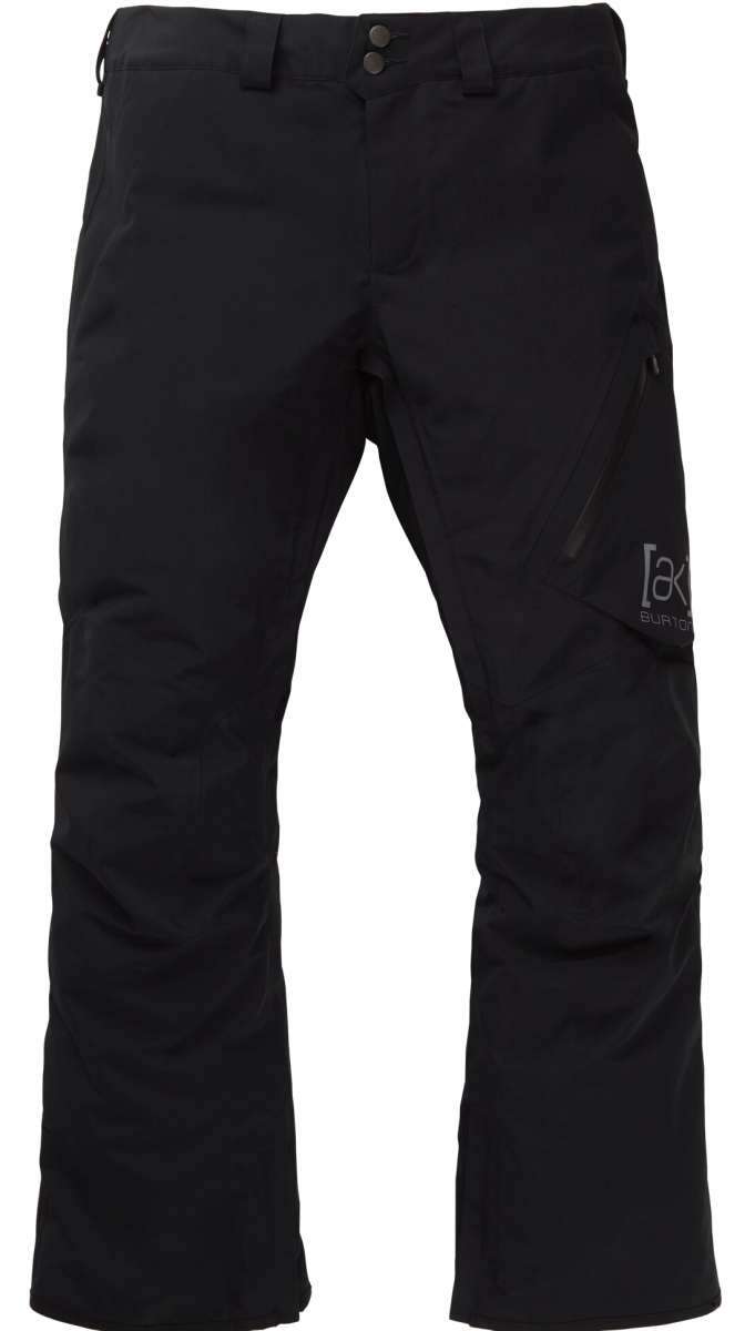 Burton AK GORE-TEX Cyclic Pant 2023 - Black pants with a subtle white logo on the left thigh and a small Burton logo near the right hip pocket.