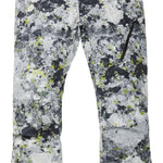 Burton AK GORE-TEX Cyclic Pant 2023 - Black pants with a subtle white and green pattern of abstract shapes.