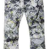 Burton AK GORE-TEX Cyclic Pant 2023 - Black pants with a subtle white and green pattern of abstract shapes.