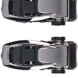 Burton Ankle Buckle Set 2023 - Black buckles with silver metal hardware and a small, round Burton logo on each buckle.