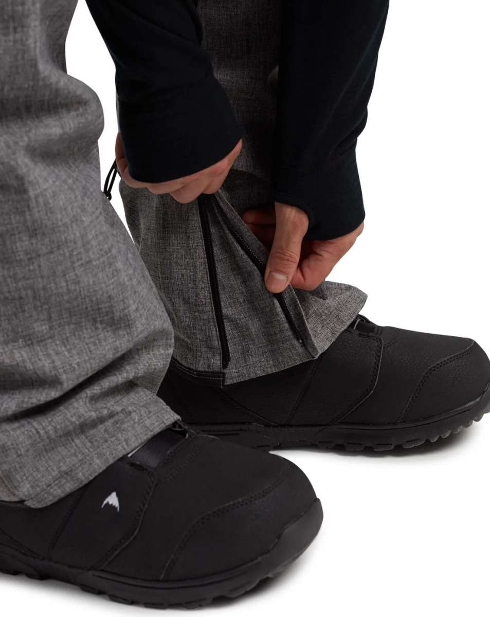 Burton Ballast Gore 2L Pant 2024 - Black pants with a subtle white pattern on the left leg.
