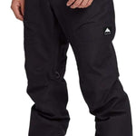 Burton Ballast Gore 2L Pant 2024 - Black pants with a white logo on the left thigh.