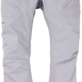 Burton Ballast Gore 2L Pant 2024 - A pair of light gray snow pants with a subtle pattern and two zippered pockets on either side.