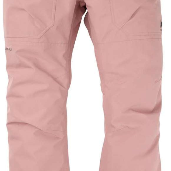 Burton Ballast Gore 2L Pant 2024 - A pair of light pink snow pants with a subtle pattern and two black buttons on the waistband.