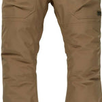 Burton Ballast Gore 2L Pant 2024 - A pair of khaki-colored snow pants with a black logo on the left leg.