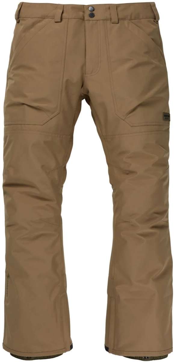 Burton Ballast Gore 2L Pant 2024 - A pair of tan snow pants with a black logo on the left leg.