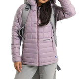 Burton Commuter Space Sack 2024 - A gray duffel bag with a zippered top and black handles.