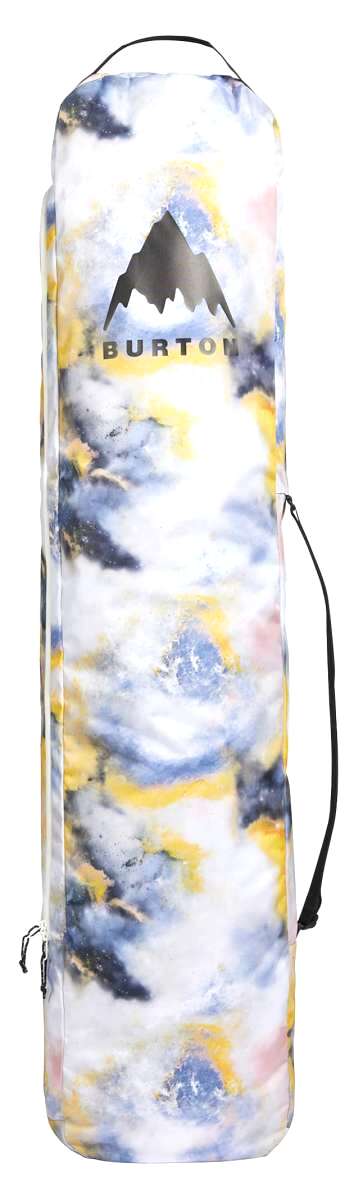 Burton Commuter Space Sack 2024 - A white backpack with a black strap and a gray logo featuring a mountain peak.