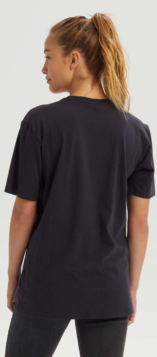 Burton Durable Goods Short Sleeve T-Shirt 2023 - A black short-sleeved t-shirt with a crew neck and no visible graphics or logos.