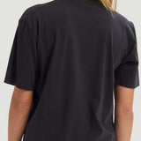 Burton Durable Goods Short Sleeve T-Shirt 2023 - A black short-sleeved t-shirt with a crew neck and no visible graphics or logos.