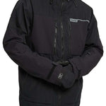 Burton Frostner 2L Jacket 2024 - A black jacket with a hood and zippered pockets.