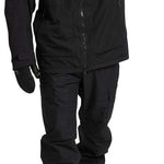 Burton Frostner 2L Jacket 2024 - Black jacket with a hood and zippered pockets.