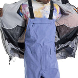 Burton Frostner 2L Jacket 2024 - A light blue jacket with a white and yellow tie-dye pattern on the chest area.