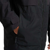 Burton Frostner 2L Jacket 2024 - A black jacket with a zippered chest pocket and adjustable cuffs.