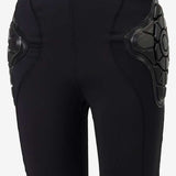 Burton Impact Shorts Kids 2024 - Black shorts with gray accents, featuring a distinctive pattern on the left leg and a small logo on the right hip.