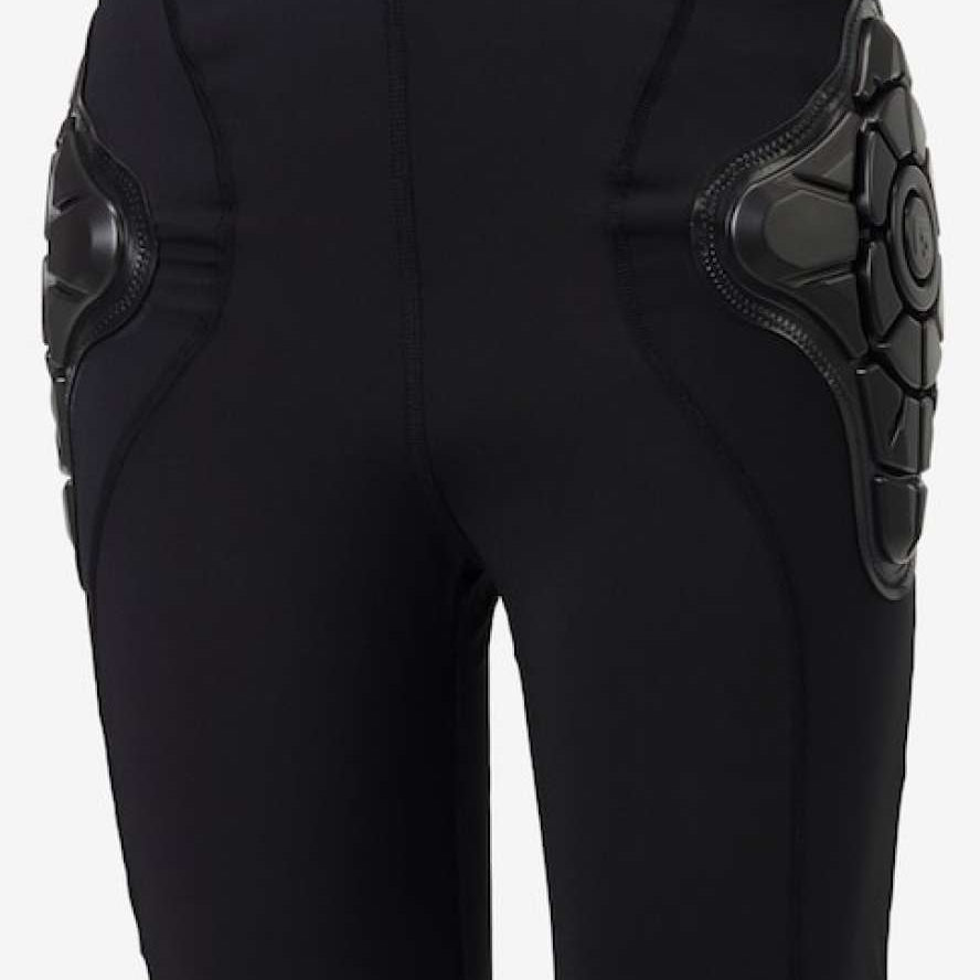 Burton Impact Shorts Kids 2024 - Black shorts with gray accents, featuring a distinctive pattern on the left leg and a small logo on the right hip.