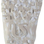 Burton Junior's Grom BOA Snowboard Boot 2024 - White snowboard boot with a red logo on top and black laces.