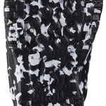 Burton Junior's Grom BOA Snowboard Boot 2024 - Black snowboard boots with a white pattern and red accents on the back.