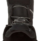 Burton Junior's Grom BOA Snowboard Boot 2024 - Black snowboard boot with white accents and a black BOA dial on top.