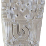 Burton Kid's Mini Grom Snowboard Boot 2024 - White snowboard boot with a red logo on top and black laces.