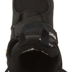 Burton Kid's Mini Grom Snowboard Boot 2024 - Black snowboard boot with white logo on top and black laces.
