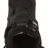 Burton Kid's Mini Grom Snowboard Boot 2024 - Black snowboard boot with white logo on top and black laces.