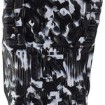 Burton Kid's Mini Grom Snowboard Boot 2024 - Black snowboard boot with a white pattern and red accents on top.