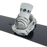 Burton Women's Lexa X Snowboard Binding 2024 - A women's snowboard binding with a sleek black base and silver buckles.