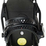Burton Women's Lexa X EST Snowboard Bindings 2022 - Black bindings with silver screws and buckles.