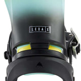 Burton Women's Lexa X EST Snowboard Bindings - A black snowboard binding with a yellow strap and buckle.