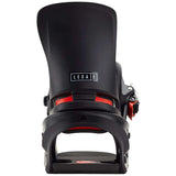 Burton Women's Lexa X Snowboard Bindings 2022 - A black and red snowboard binding with a sleek, modern design.