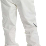 Burton Women's Marcy High Rise Stretch Pants 2024 - White snow pants with a high rise waist and stretch material.