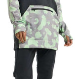 Burton Women's Oak Pullover Hoodie - A light blue hoodie with a white logo on the left chest and a drawstring hood.