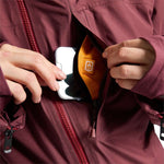 Burton Women's Pillowline GORE-TEX Insulated Jacket - A maroon jacket with a white logo on the left chest and a zipper running down the middle.