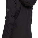 Burton Women's Pillowline GORE-TEX Insulated Jacket 2024 - A black insulated jacket with a high collar and zippered pockets on both sides.