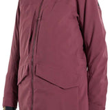 Burton Women's Prowess 2.0 2L Jacket 2024 - A dusty rose-colored jacket with a hood and two zippered pockets on the front.