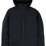 Burton Women's Prowess 2.0 2L Jacket 2024 - A black jacket with a hood, featuring two zippered pockets on the front and a zipper down the center.
