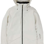 Burton Women's Prowess 2.0 2L Jacket 2024 - A white jacket with a black zipper and two zippered pockets on the front.