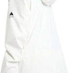Burton Women's Pyne 2L Shell Jacket 2024 - A white jacket with a hood and black logo on the left sleeve.