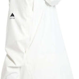 Burton Women's Pyne 2L Shell Jacket 2024 - A white jacket with a hood and black logo on the left sleeve.