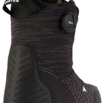 Burton Women's Ritual BOA Snowboard Boot 2024 - A black snowboard boot with a textured pattern on the upper material and a white logo on the toe area.