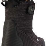 Burton Women's Ritual BOA Snowboard Boot 2024 - A black snowboard boot with a textured pattern on the upper material and a white logo on the toe area.